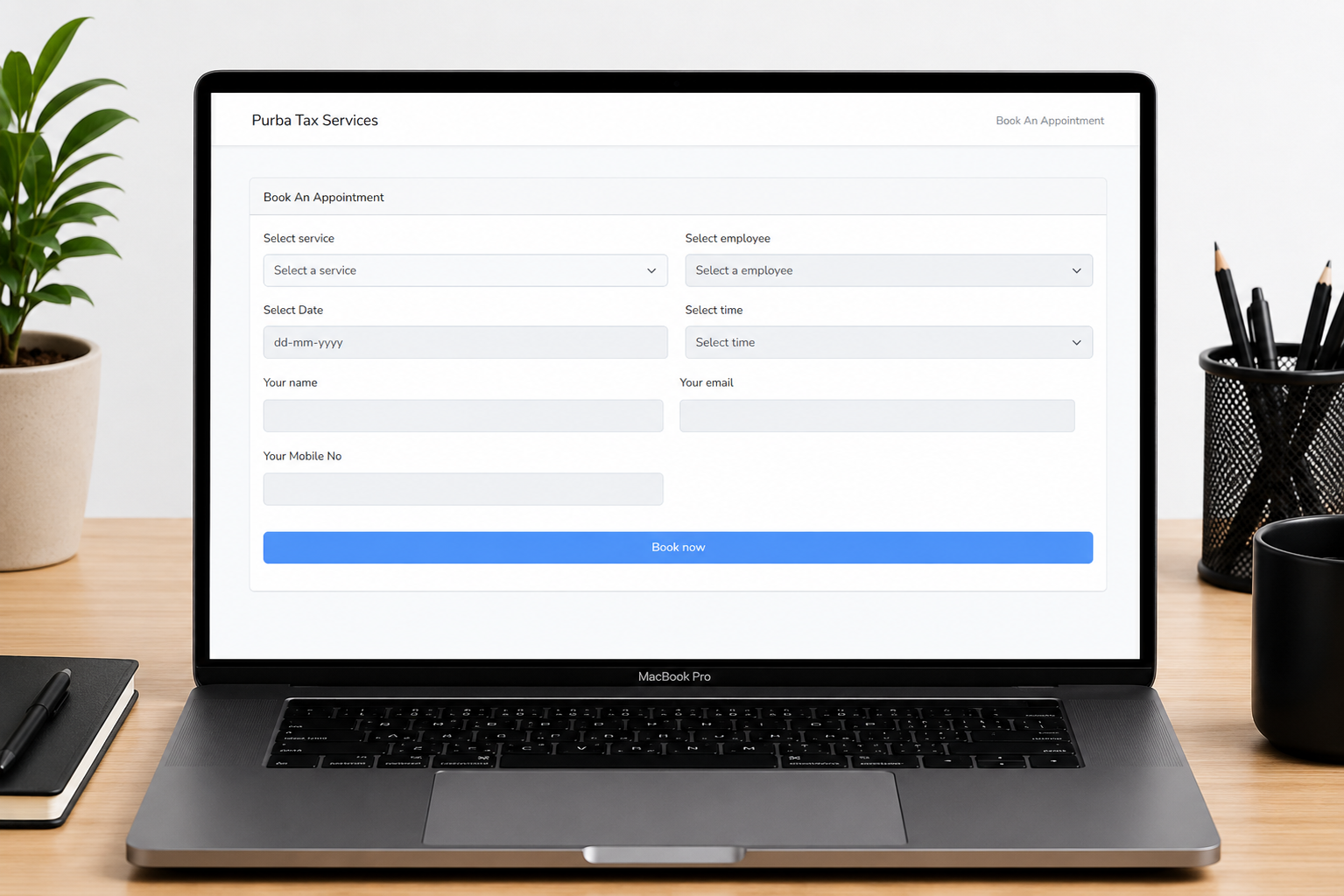 Appointment Booking Form