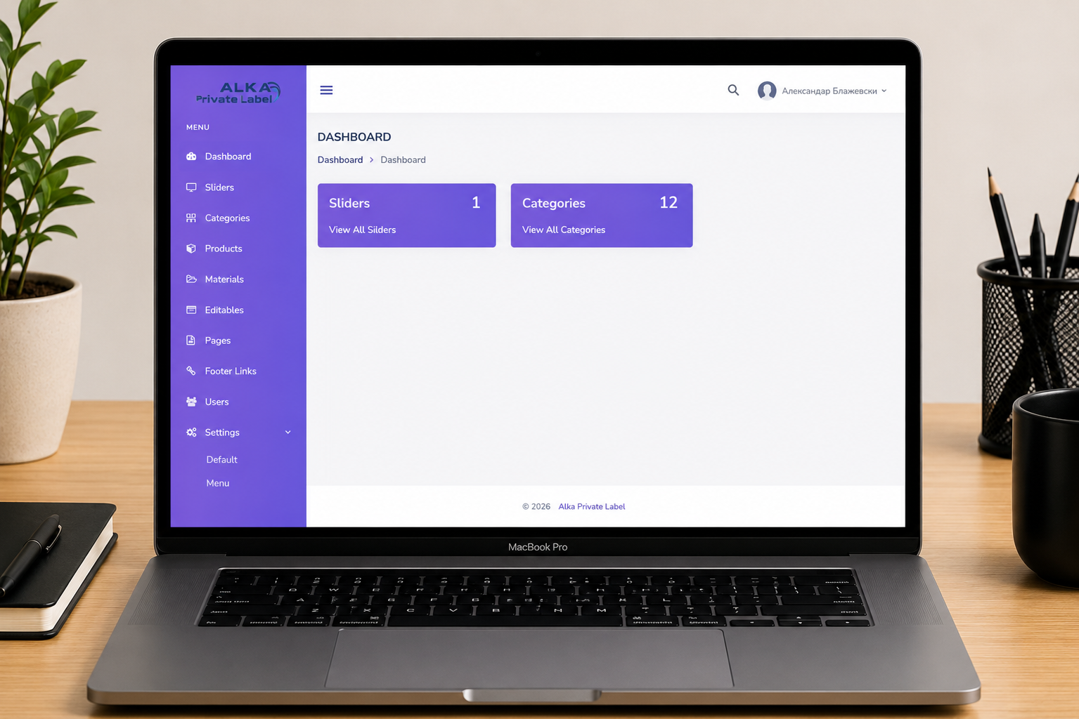 Admin Dashboard