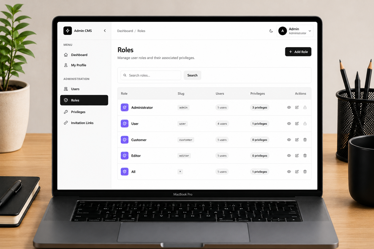 Manage Roles