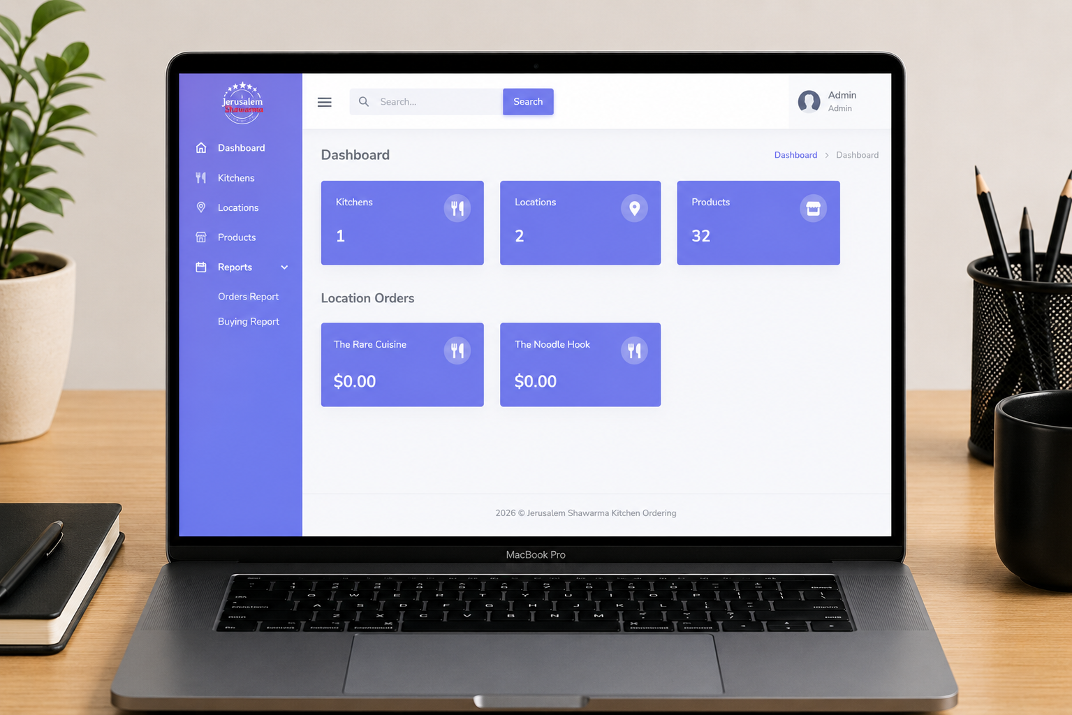 Multi-Kitchen Restaurant Management Platform