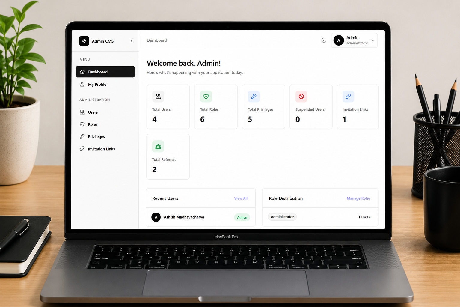 Administration & Access Management Platform